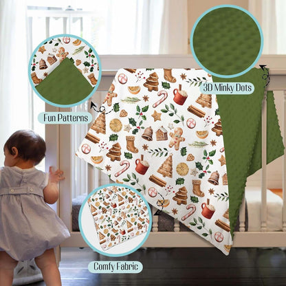 Mink Double Layer Receiving Swaddle Blanket for Newborns