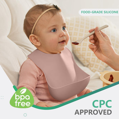 Cuddle Campus Silicone Bibs Set of 3