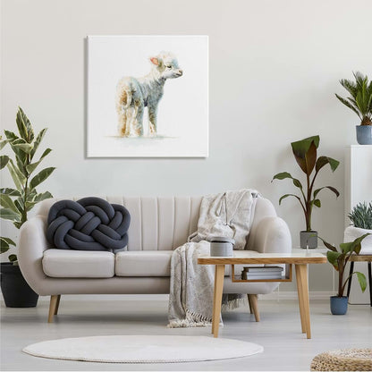 Stupell Industries Shaggy Lamb Watercolor Wall Art