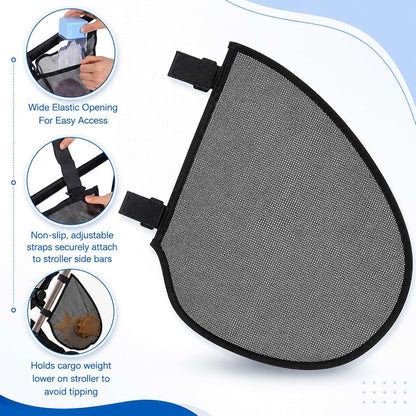 Susade Universal Stroller Caddy Organizer Side Sling Stroller Cargo Net (photo 2)