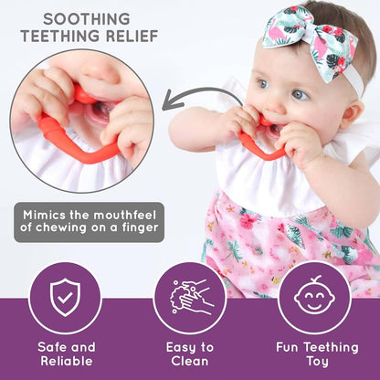 Gummee Heart Shaped Baby Teether In Red (photo 4)