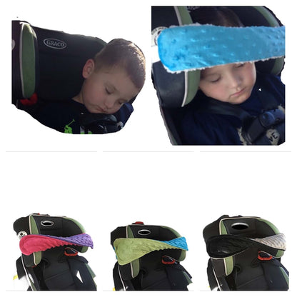 NoNods.com NoNods Car Seat Pillow Head Band REVERSIBLE BLACK/GREY (photo 4)
