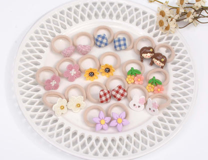 Bianhuan 20-Piece Baby And Toddler Girls Hair Tie Set In Multicolor (photo 4)