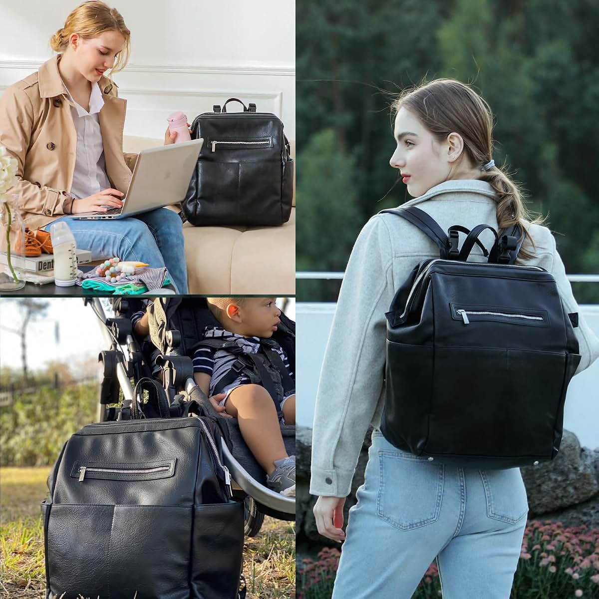 Mominside Diaper Bag Backpack | Large Capacity Baby Organizer