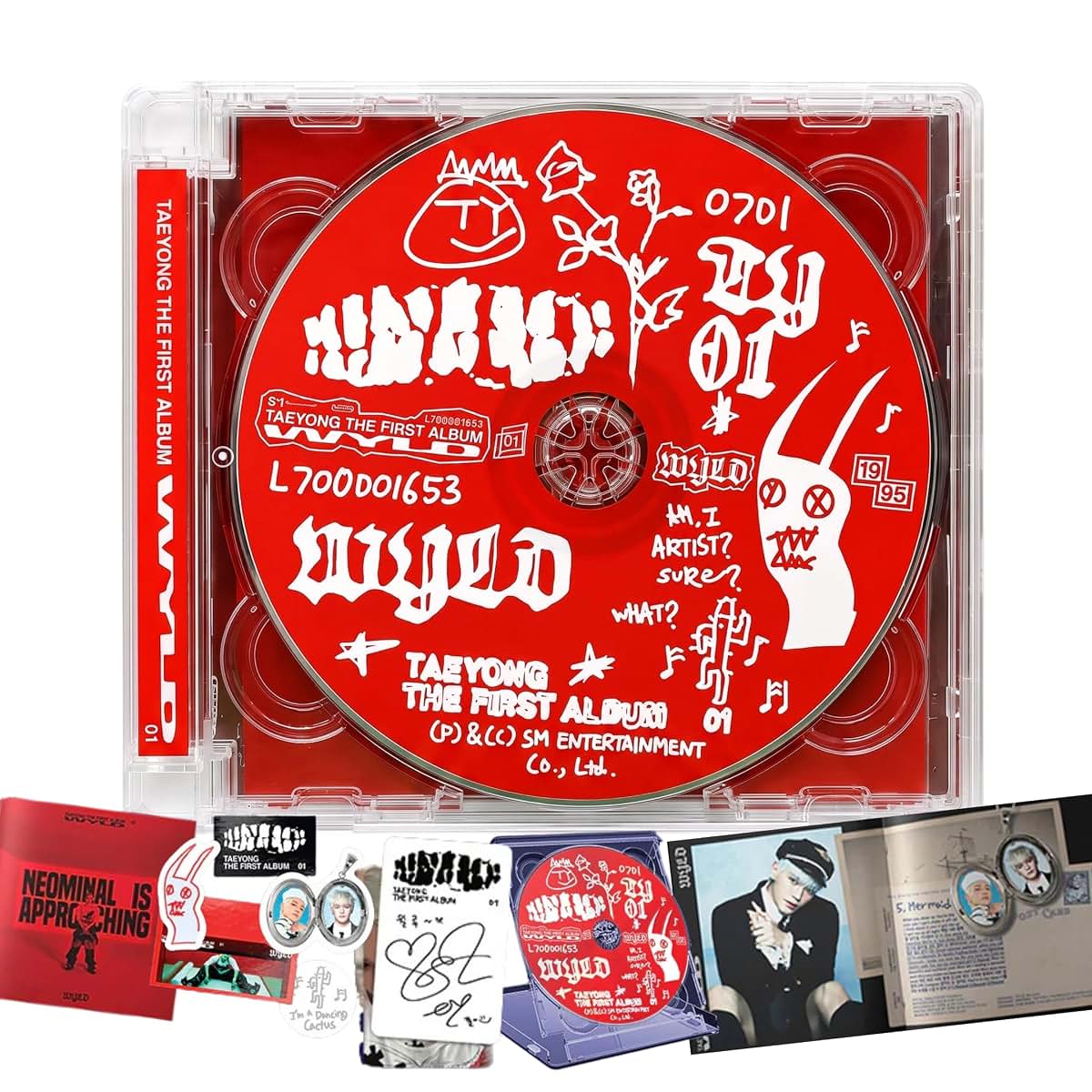 Taeyong Wyld 1st Album CD and Merchandise Set