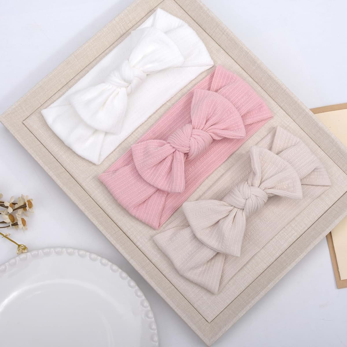 BIANHUAN Handmade Baby Headband Set For Girls (photo 2)