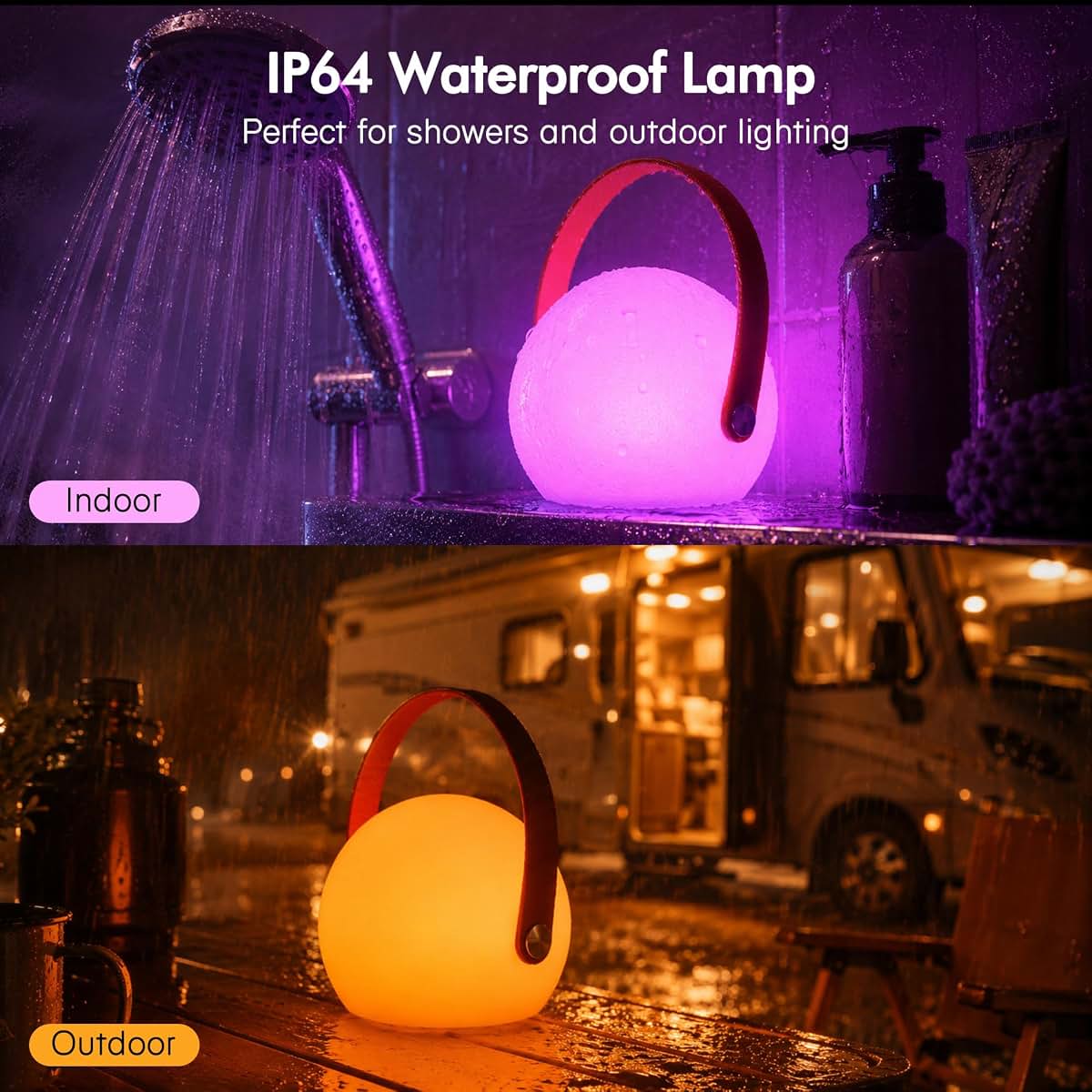 Sooogd IP65 Waterproof Shower Lamp with 16 Colors and Remote (photo 4)