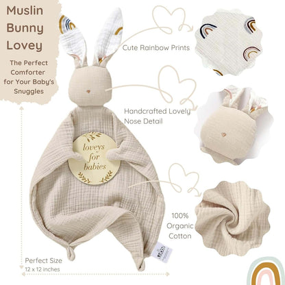 LUCOI Organic Cotton Baby Gift Set - Newborn Essentials Box