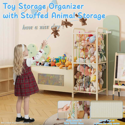 CYXPHION B10 2-in-1 Toy Storage Organizer for Kids Room