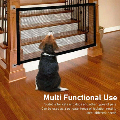 Pet Mesh Gate, Occupiedpet Foldable Black Mesh Cloth Safety Barrier