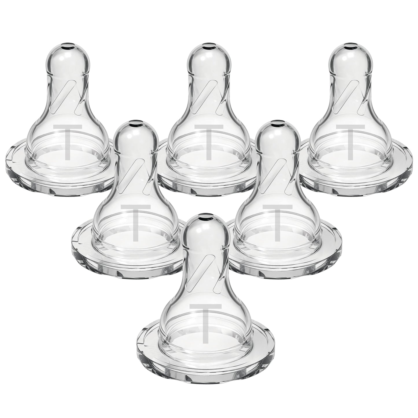 Dr. Brown's Level T Narrow Baby Bottle Nipple, 6-Pack