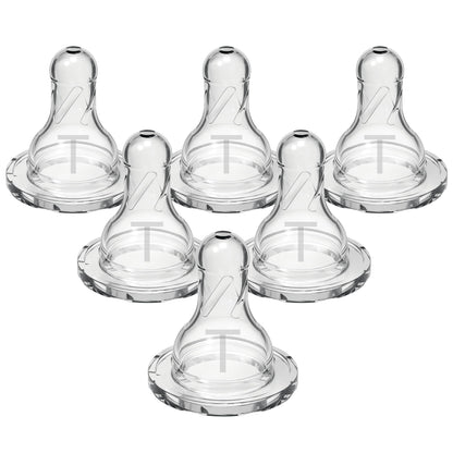 Dr. Brown's Level T Narrow Baby Bottle Nipple, 6-Pack