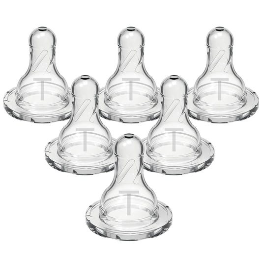 Dr. Brown's Level T Narrow Baby Bottle Nipple, 6-Pack