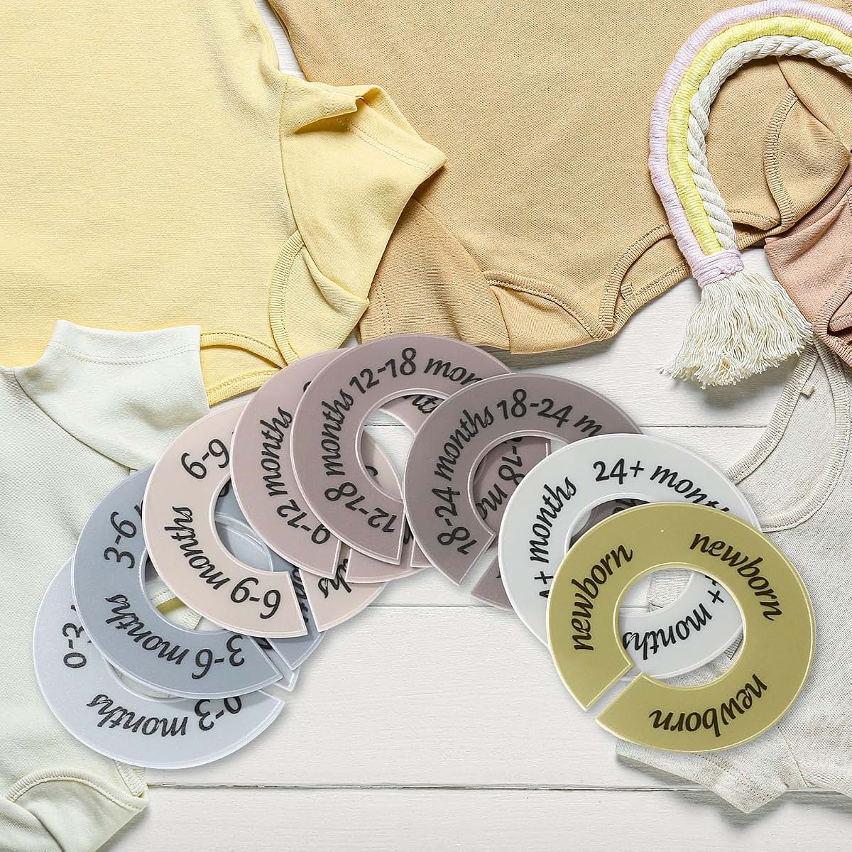 ForraFun 8-Piece Closet Dividers for Baby Clothing Storage
