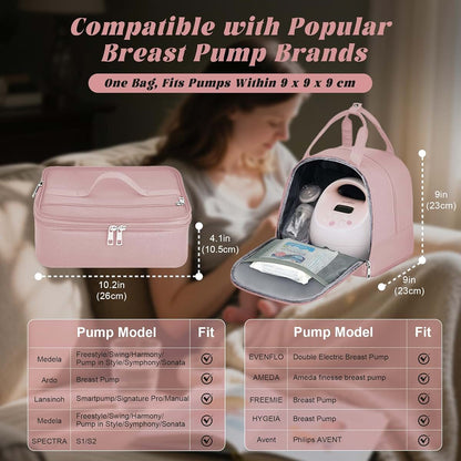Insulated Cooler Backpack for Breast Pumps and Milk Storage
