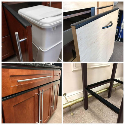 Outwater Black Styrene U-Channel Molding for Edge Protection