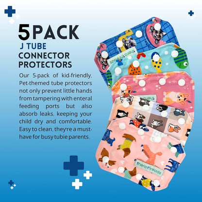 Therathreads Feeding Tube Connector Covers, 5-Pack Fruit Print (photo 2)