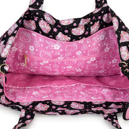 JuJuBe x Hello Kitty Super Be Plus Tote Bag, Cherry Blossom Pink