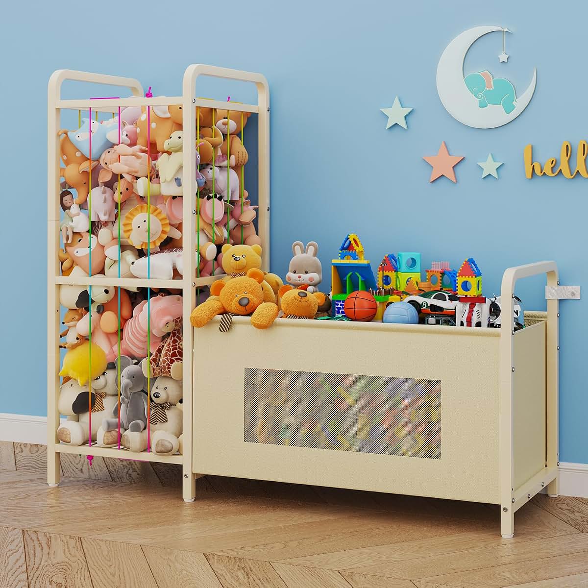 CYXPHION B10 2-in-1 Toy Storage Organizer for Kids Room