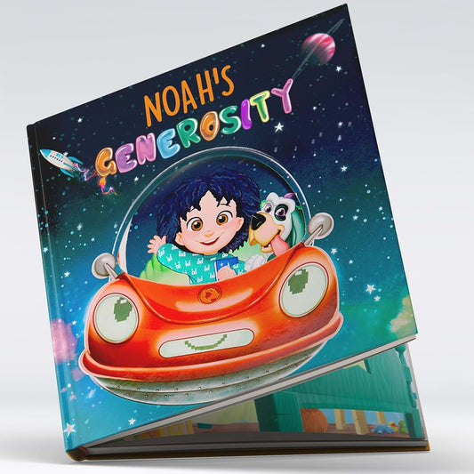 Mumablue Personalized Space Adventure Book for Kids with Custom Name & Avatar - Journey to Jelly Planet, Storybook
