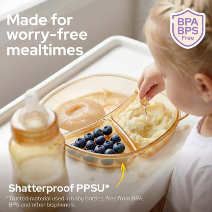 Lalalark 3-in-1 Baby Plates With Suction Base