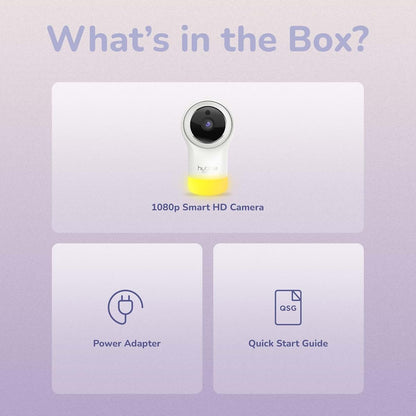 Hubble Connected Nursery Pal Glow Smart Wi-Fi Baby Monitor with HD Camera and Night Light