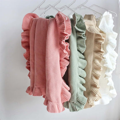 ZXH Personalized Baby Blanket - Custom Embroidered Cotton Knit (photo 4)