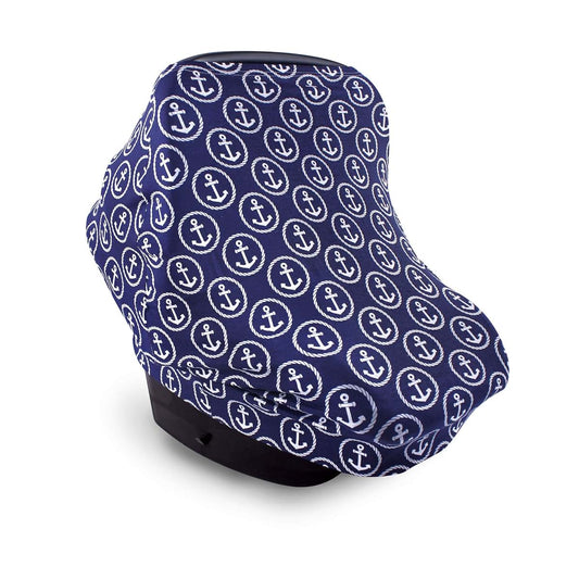 Hudson Baby Multi-Use Car Seat Canopy In Anchors Print