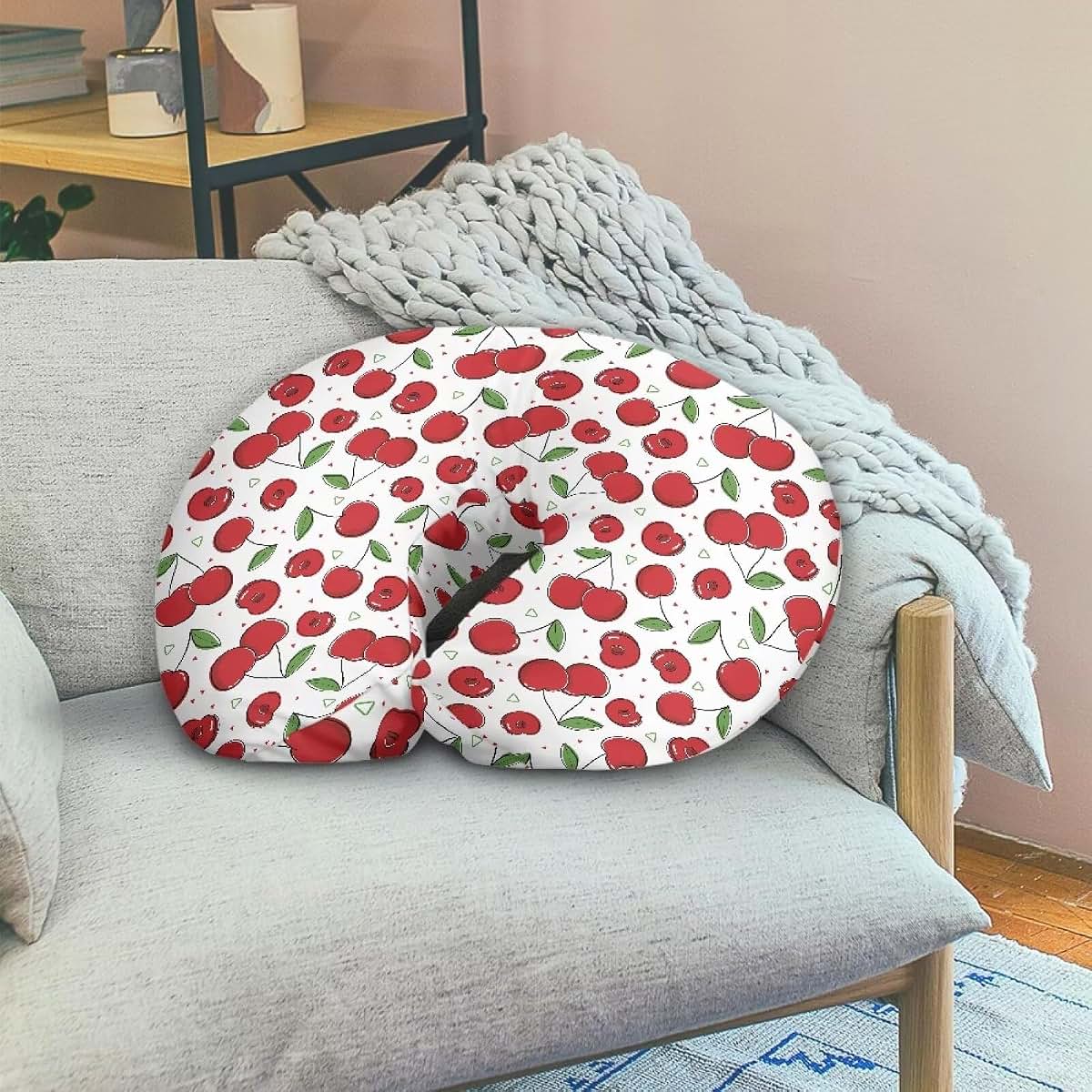 BabyOneStop Nursing Pillow Cover With Cherry Print
