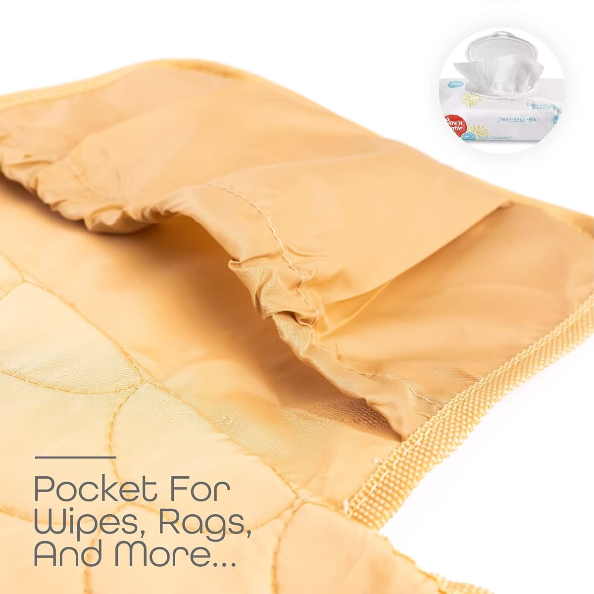 Diaper Changing Pad for Babies | Machine Washable Changing Pad Cover for Infants | Lightweight Travel Portable Changing (photo 4)