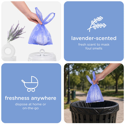 Ubbi Disposable Diaper Sacks Lavender