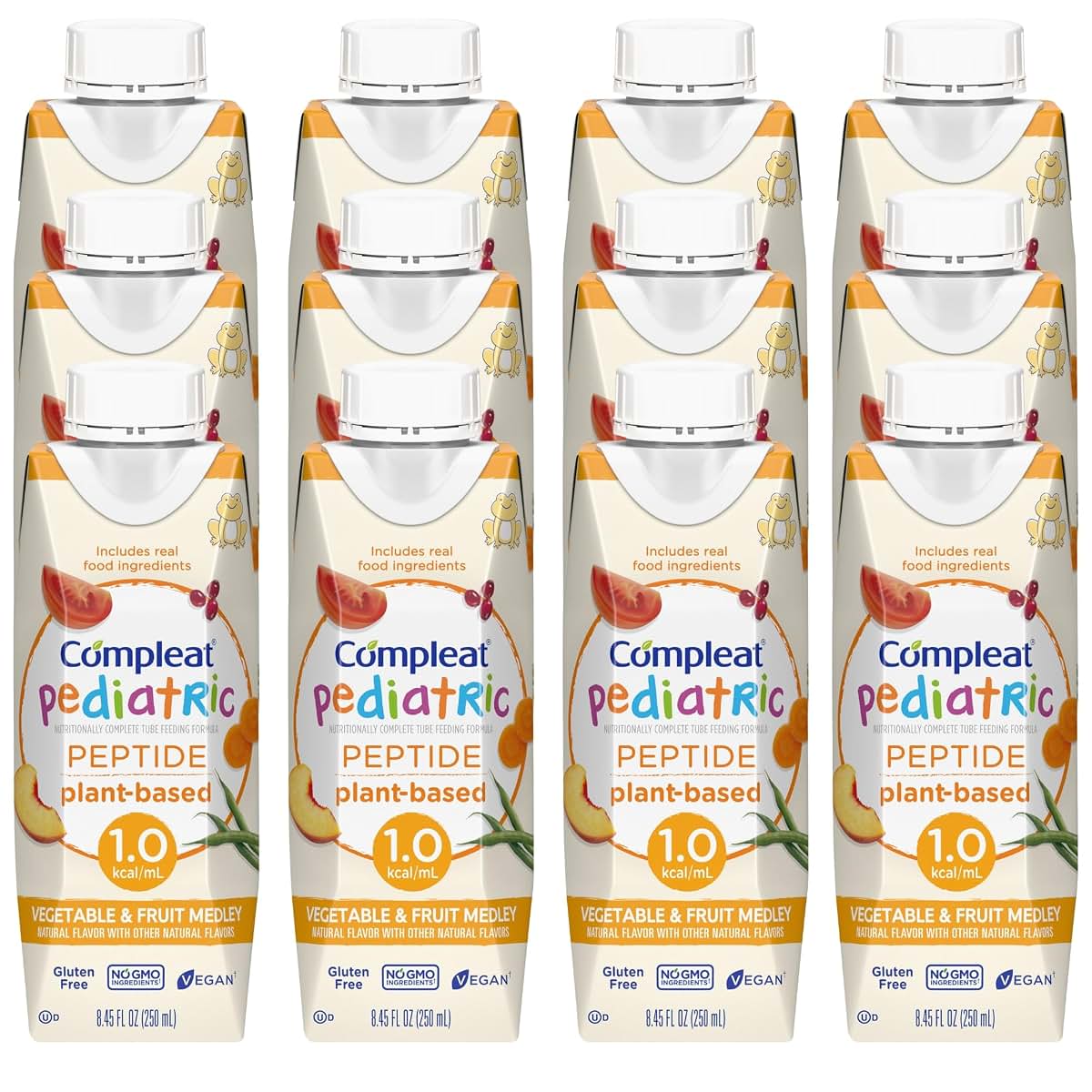 Compleat Pediatric Peptide 1.0 Vegetable and Fruit Tube Feeding Meal