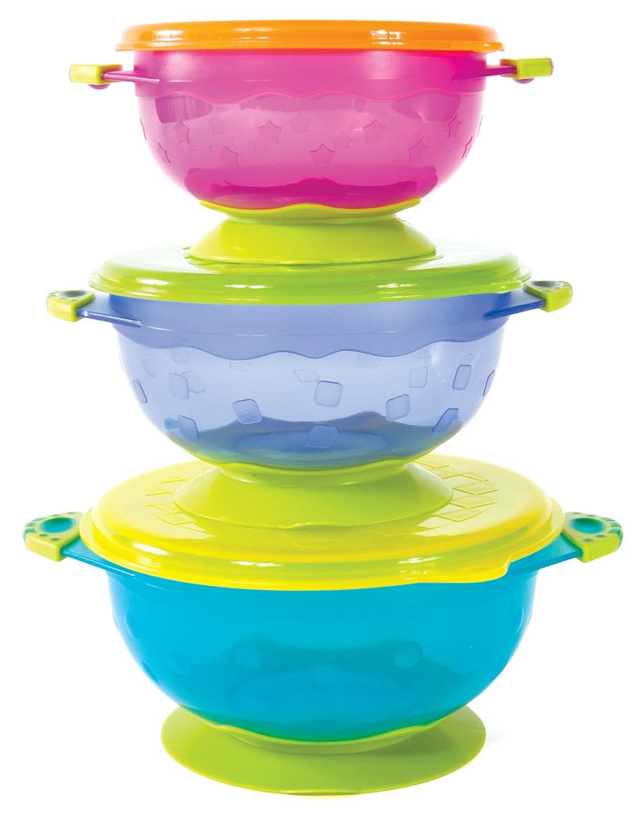 Smart Sprout Baby Bowls Set with Suction Bases and Lids (photo 2)