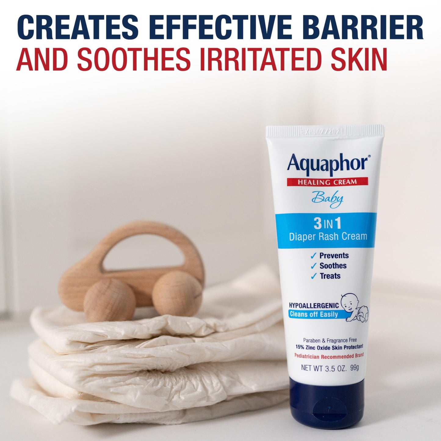 Aquaphor Baby Diaper Rash Cream 3.5oz