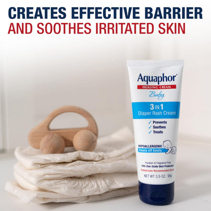 Aquaphor Baby Diaper Rash Cream 3.5oz