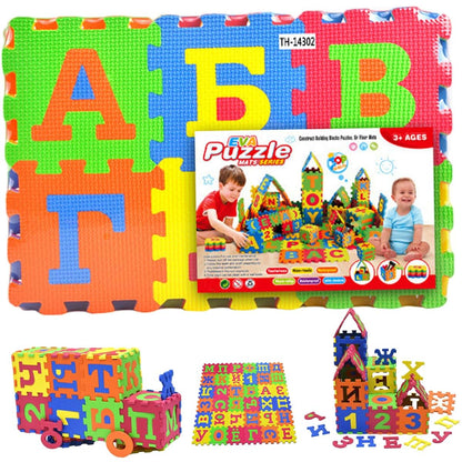 Interlocking Russian Alphabet EVA Foam Puzzle Carpet Mat for Play