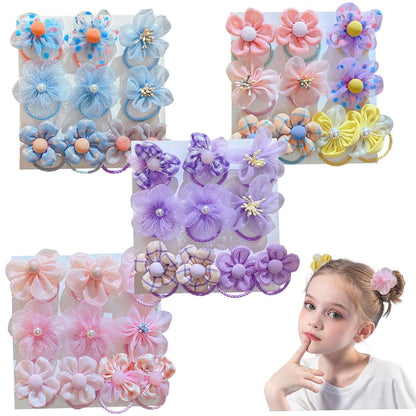 Hotainoys 40Pcs Toddler Hair Ties, Cute Flower Elastic Rubber Bands Baby Hair Ties and Ponytail Holders for Girls and (photo 4)