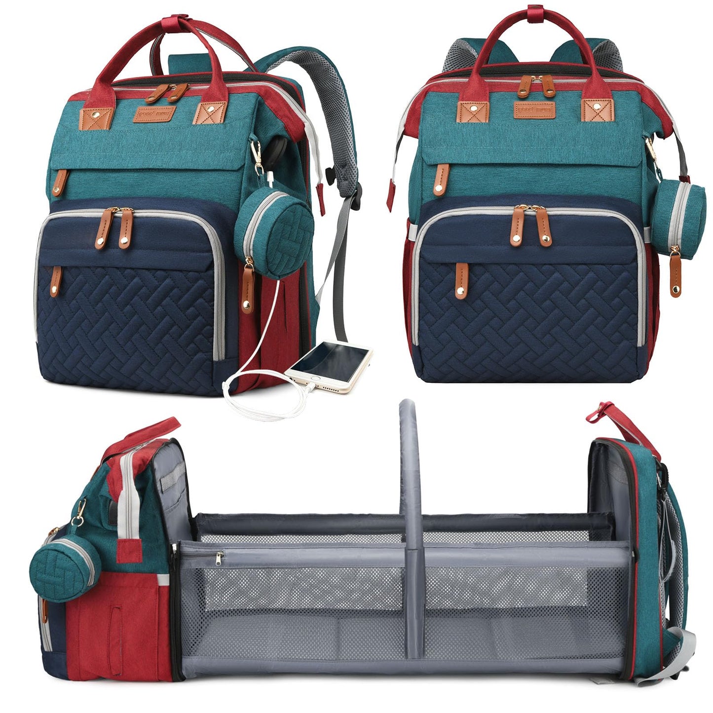 Astro Alan Diaper Bag Backpack with Changing Station