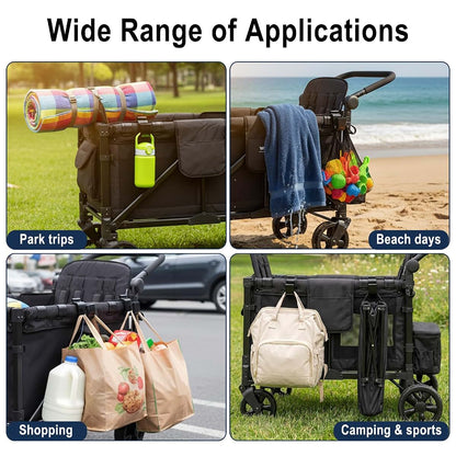 BOQXVELR 2‑Pack Heavy‑Duty Wagon Side Hooks for Wonderfold Wagon W4 & W2 (photo 3)