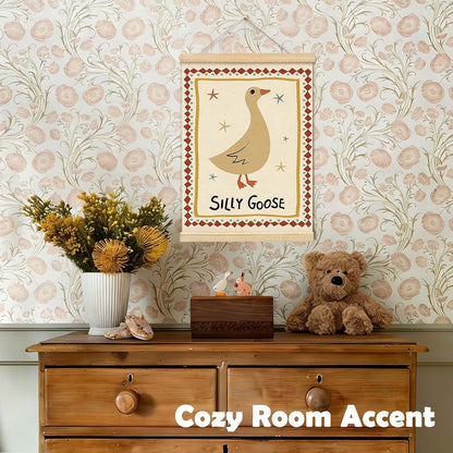 Goose Canvas Wall Hanging | Decorative Art for Nursery & Playroom