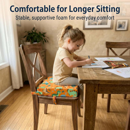 Ballad Toddler Booster Seat With Non-Slip Base and Straps