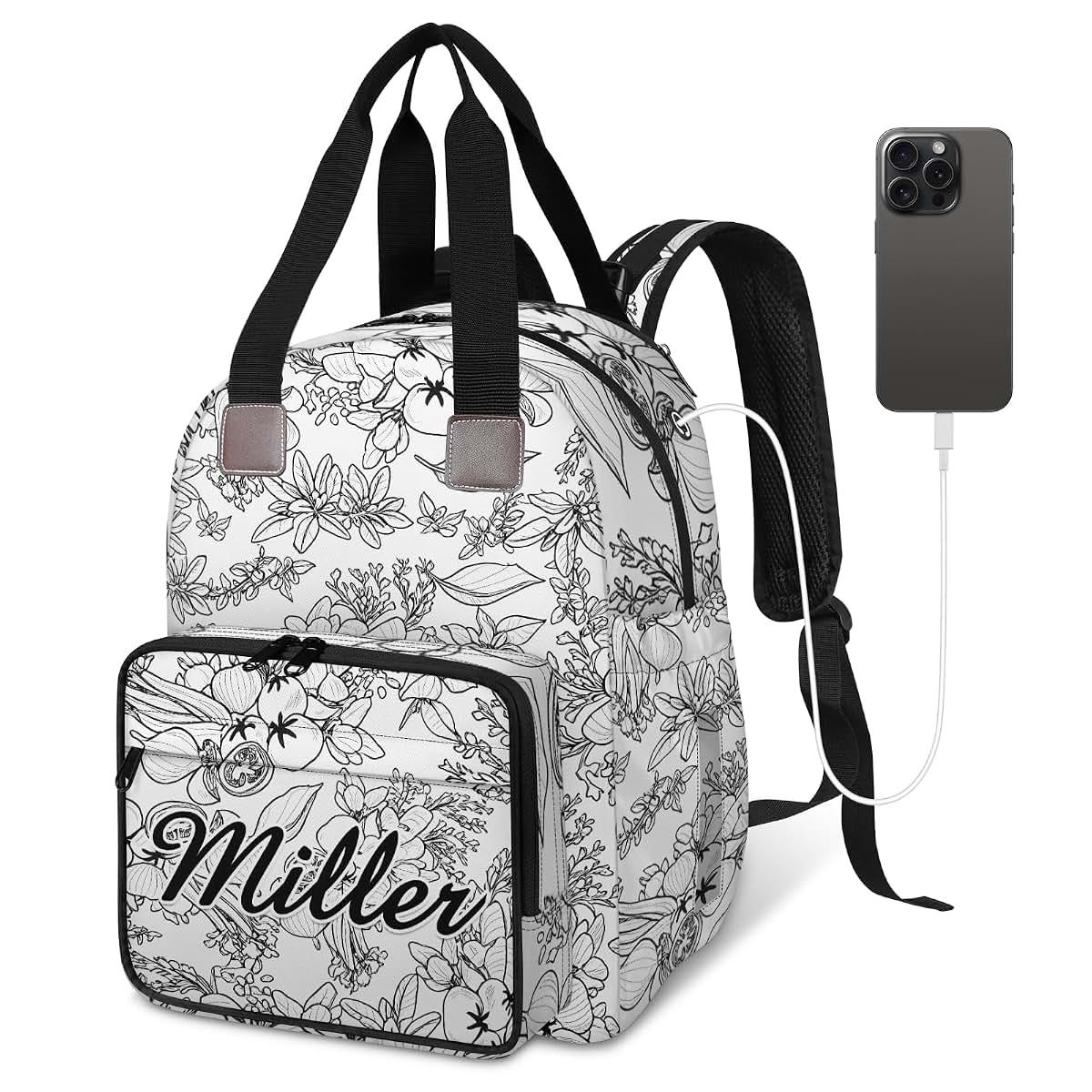 Litchora Personalized Diaper Bag Backpack for Mom (photo 2)