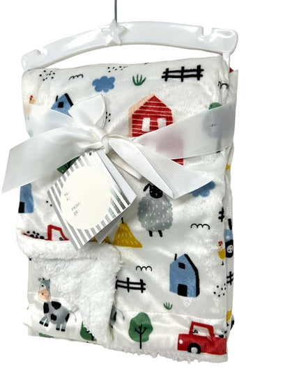 AWW GIFFTS Farm Baby Blanket 30"x40"