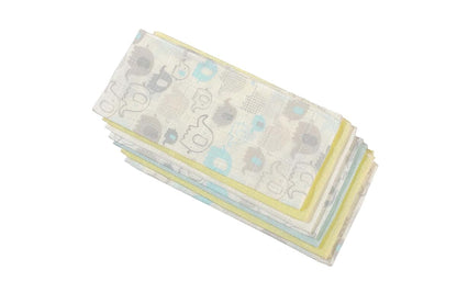 Deyzi Cotton Muslin Washcloths, 7-Pack Reusable Baby Wipes (photo 3)