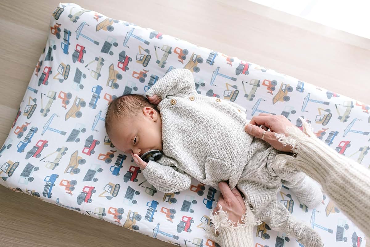 Copper Pearl Premium Knit Changing Pad Cover for Standard Diaper Pads