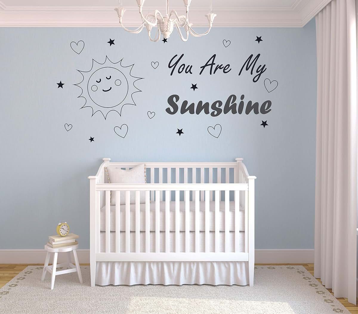 All Things Valuable You Are My Sunshine Nursery Wall Sticker Decal