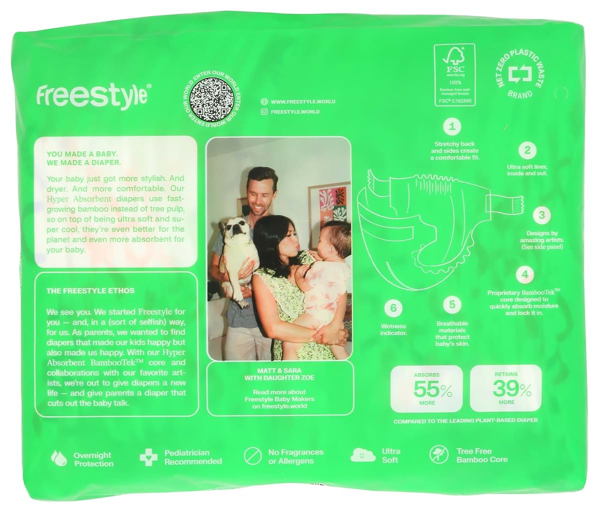 Freestyle Diapers, Diaper Size 4, 24 Count (photo 2)