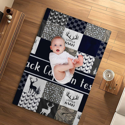 BabyOneStop Personalized Animal Print Baby Blanket