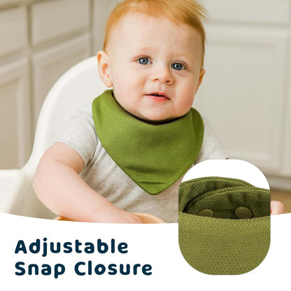 Tiny Twinkle Bandana Scarf Bibs With Snap Closure