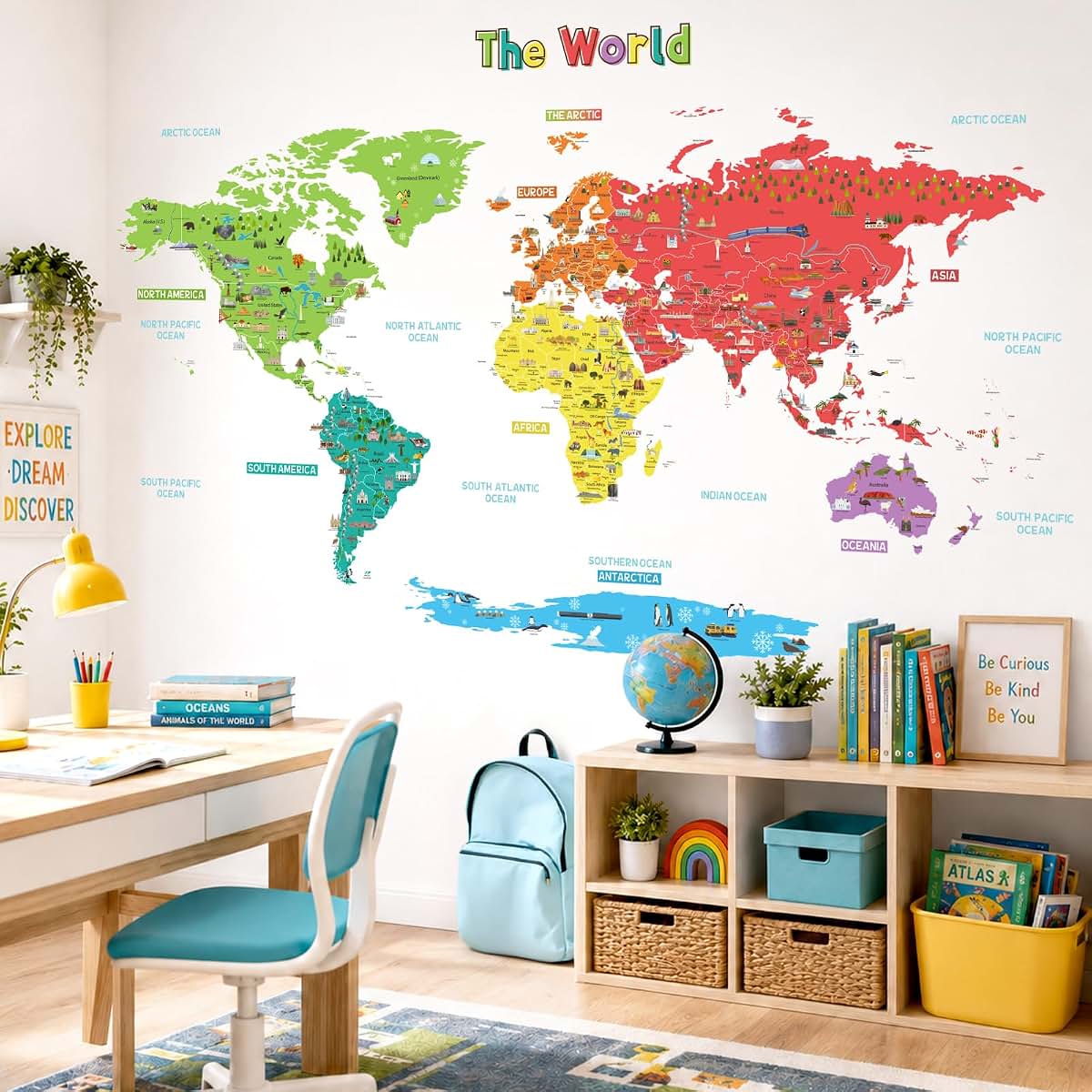 Nursery Wallpaper Decorative Roll for Baby Bedroom